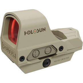 HOLOSUN Red Circle Dot, FDE, Solar Failsafe, Shake Awake (HS510C-FDE)