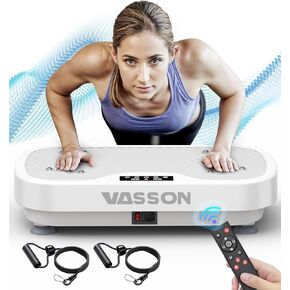Vibration Plate Exercise Machine, Whole Body Power Vibrating Shake Platform Workout for Lymphatic Drainage, Vibrate Waver Fitness Full Body Shaking Board for Home Fitness, Weight Loss, Women