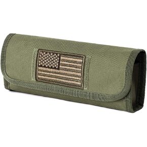 LIVANS Tactical Ammo Pouch, Cartridge Holder Molle Magazine Pouches Bullet Bag Shotgun Shell Holder Include U.S.A Flag Patch