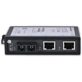 InHand Networks 3-Port Unmanaged Industrial Ethernet Switch, 2*10/100 Base-T(X), 1*100Base-FX, Multi Mode Dual SC Fiber, 1.6Gbps Switching Capacity, IP30, 2KM, UL Certification