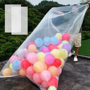balloon bags (2Pcs),balloon transport bags transparent giant storage bags(2pcs)98 x 59 inch