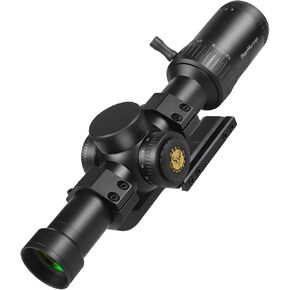 WestHunter Optics HD-S 1.2-6x24 IR PRO LPVO Riflescope - 30 mm Tube Red Green Illumination Mil-Dot Reticle 1/4 MOA Second Focal Plane Compact Hunting Shooting Scope