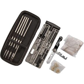 Wheeler Compact Tactical Rifle Cleaning Kit with Compact Storage Case for .22 to .30 Caliber Firearms and Maintenance