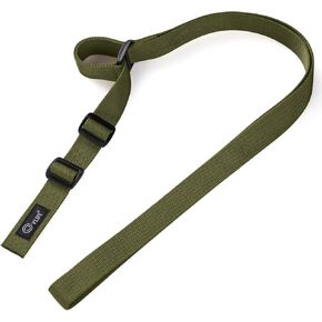 CVLIFE Rifle Sling with Quick Adjust Loop 1.25" Wide Tube Webbing Two Point Sling for Outdoor Sports Black