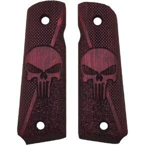 Wood Grips for 1911 Pistols, 1911 Full Size, 1911 Punisher, Handgun Grips, 1911 Wood Grips, Punisher Grips, 1911 Accessories