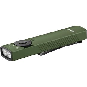 OLIGHT Arkfeld Pro Rechargeable EDC Flashlight with Green Beam, UV Light and White LED Combo, 1300 Lumens Portable Flat Flashlights, Triple Light Sources Pocket Lights for Emergency (Paw Edition)