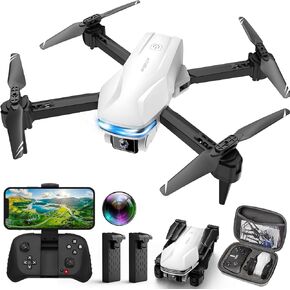 Mini Drone with Camera with Optical Flow Positioning, Gestures Selfie, Waypoint Fly, 360° Flip, One Key Take Off/Land, 3 Speed Mode, Drones for Boys and Girls Drone for Adults/Kids/Beginners