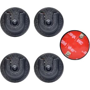 Universal Ham CB Radio Microphone Hanger, Round Knob Mic Holder Mount with Adhesive Back for Motorola HLN9073B CDM1250 CDM750 GM300 M1225 GM3688 GTX800 Kenwood TK768G TK868G TM471A (Pack of 5)