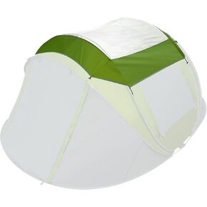 Transparent Rainfly Accessory Replacement for HIKERBRO 4 Persons Instant Pop Up Tent, Rain Fly ONLY, Transparency Tent Replacement Skylight for Stargazing, Waterproof Tent Tarp