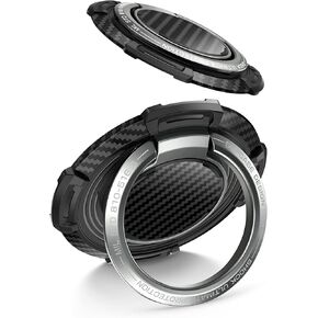SUPCASE Cell Phone Ring Holder, 360° Rotation & 180° Flip Universal Phone Ring Stand with Metal Phone Grip Compatible for Magnetic Car Mount (Black)