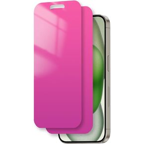 Privacy Screen Protector for iphone 14 Pro Max / 15 Plus 6.7 inch for iphone 14 ProMax /15Plus Tempered Glass Purple Gradient Colorful Anti Blue Light HD Anti Spy Private Full Coverage