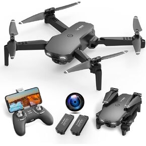 NEHEME NH525 Plus Foldable Drones with 1080P HD Camera for Adults, RC Quadcopter WiFi FPV Live Video, Altitude Hold, Headless Mode, One Key Take Off for Kids Beginners with 2 Batteries and Carry Case