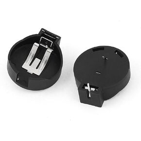 uxcell PCB Hole Plugging Type CR/LIR2450 Button Cell Battery Holder 2pcs