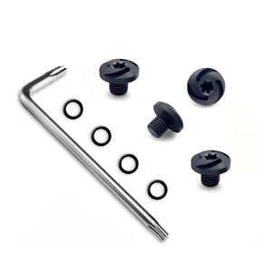 Guuun Beretta 92fs Grips Screws, 4 O Rings, T10 Torx Key, 4 Stainless Steel Screws Fancy Screws Black