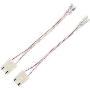 NuIth Speaker Wiring Harness Connector Adapter Compatible with GM GMC Sierra Yukon S10 Chevrolet Suburban Impala Corvette 1973-1994 Install Aftermarket Front Rear Door Speaker Cable Plug 2 PC