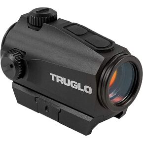 TRUGLO Ignite Mini 22mm 2-MOA Hunting Durable Lightweight Waterproof Fogproof Shock Resistant Adjustable Aluminum Dot Sight | Rubber Lens Cover, Battery, High & Low Mounts Included