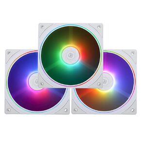 TL-S12W-S X3 CPU Case Fan 120mm Cooler Fan, 3 Pack 4pin PWM Silent Computer Fan Under 23.2dB(A) for Case CPU Liquid Cooler and CPU Air Cooler, Quiet CPU PC ARGB Fan