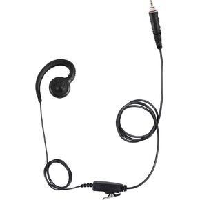 Over The Ear Ptt Mic Earpiece C Swivel Headset for Motorola Walkie Talkie clp-e 1010e 1040e 1060e 1080e Business 2-Way Radios(Black,Wired)