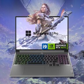 Lenovo Newest Legion 16" QHD+ i9 RTX 4070 Gaming Laptop, 16" QHD+ (2560 x 1600) 165 Hz, Intel i9-14900HX, NVIDIA GeForce RTX 4070 (Boost Clock 2175MHz, TGP 140W), 64GB RAM, 4TB SSD, Windows 11 Home