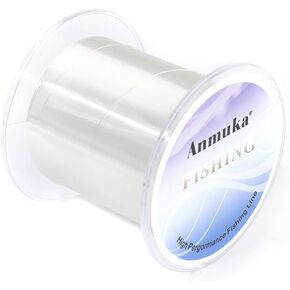 0.33mm×131 Yards Clear Fishing Line, Clear Fluorocarbon Strong Monofilament Fishing Wire, Invisible Nylon String Cord, for DIY Bracelet Making,Hanging Decoration Balloon
