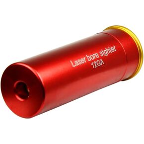 12GA Red Dot Laser Bore Sight in-Chamber Cartridge Laser Bore Sighter with Two Sets Batteries