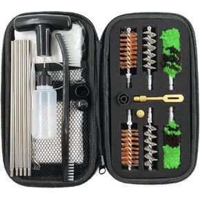 Shotgun Cleaning Kit 12 Gauge, Provided Double The Consumables, 30 Inch Stainless Steel Cleaning Rod (8-32 Thread) with Adaptor.