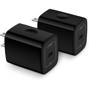 20W Type C Wall Charger Fast Charging Block for Google Pixel 9 9 Pro XL 8a 8 7a 7 6 Pro,2Pack PD 3.0 Wall Charger USB C Box Adapter for iPhone 16 15 14 SE 13 12 Pro Max,Samsung A15 A55 S24 S23 S22 A14
