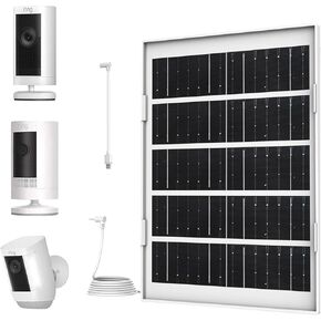 2 Pack Solar Panel Compatible with Ring Camera Solar Panel 5V7W for Ring Stick Up Cam/Ring Stick Up Cam Pro Battery/Spotlight Cam Plus/Spotlight Cam Pro(Battery) Solar Panel with 13.1FT/ 4M Long Cable