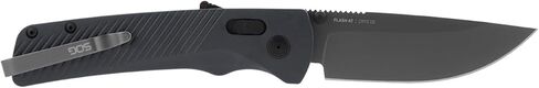 SOG Flash AT Daily Carry Ambidextrous Straight Pocket Folding Knives, Ergonomic Handle & Deep-Carry Clip, D2 Steel Blade in Kuwait