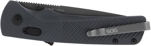 SOG Flash AT Daily Carry Ambidextrous Straight Pocket Folding Knives, Ergonomic Handle & Deep-Carry Clip, D2 Steel Blade in Kuwait