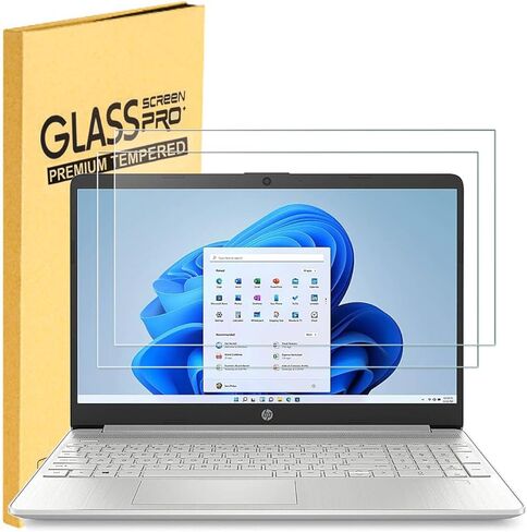 قطعتان من واقي الشاشة الزجاجي المقوى لجهاز HP Envy 16 وHP Spectre x360 16 وHP ZBook 16 وHP ZBook Fury/Studio/Firefly 16 G9/EliteBook 860 865 G9 16 بوصة، مضاد لبصمات الأصابع 9H in Saudi Arabia