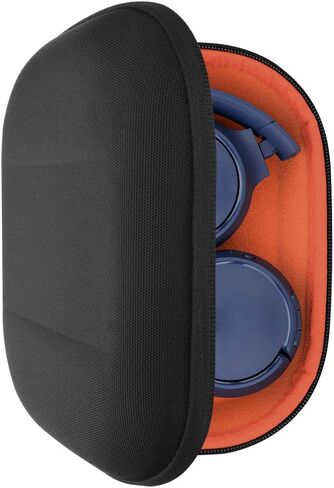 حافظة سماعات الرأس Geekria Shield متوافقة مع JBL Tune 510BT، Tune 660NC، Tune 560BT، Tune 500BT، Live 460NC، Jr 310BT، حقيبة حمل بديلة ذات هيكل صلب مع تخزين الكابل (أحمر) in Kuwait