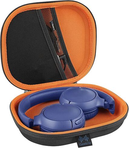 حافظة سماعات الرأس Geekria Shield متوافقة مع JBL Tune 510BT، Tune 660NC، Tune 560BT، Tune 500BT، Live 460NC، Jr 310BT، حقيبة حمل بديلة ذات هيكل صلب مع تخزين الكابل (أحمر) in Kuwait