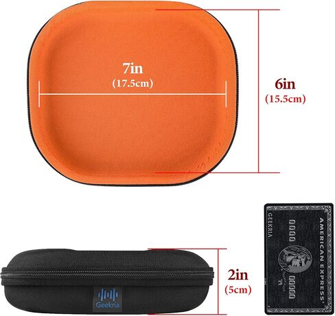 حافظة سماعات الرأس Geekria Shield متوافقة مع JBL Tune 510BT، Tune 660NC، Tune 560BT، Tune 500BT، Live 460NC، Jr 310BT، حقيبة حمل بديلة ذات هيكل صلب مع تخزين الكابل (أحمر) in Kuwait