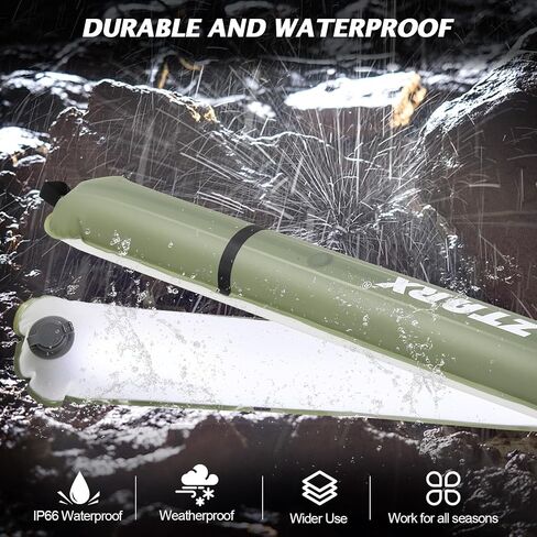 Solar Camping Lights Bars 33.5IN/85CM Tent Lights Rechargeable 4000mAh Foldable Inflatable for Outdoor IP66 Waterproof LED Tube Light for Camping, Hiking, Travel and More in Saudi Arabia