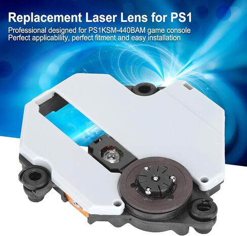 PS1 Laser Lens, ABS Replacement Laser Lens, Optical Lens Compatible for PS1 KSM-440BAM Game Console(KSM-440BAM) in Saudi Arabia