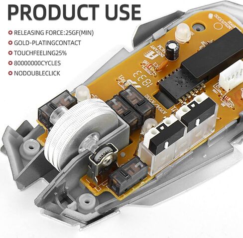 10Pcs Kailh GM4.0 Mouse Micro Switches, Red Mouse Switches for Gaming Mouse in Kuwait