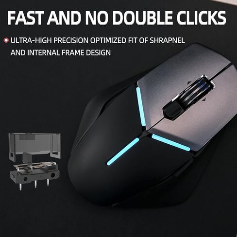 10Pcs Kailh GM4.0 Mouse Micro Switches, Red Mouse Switches for Gaming Mouse in Kuwait