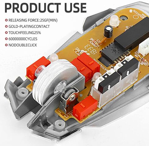 10Pcs Kailh GM4.0 Mouse Micro Switches, Red Mouse Switches for Gaming Mouse in Kuwait