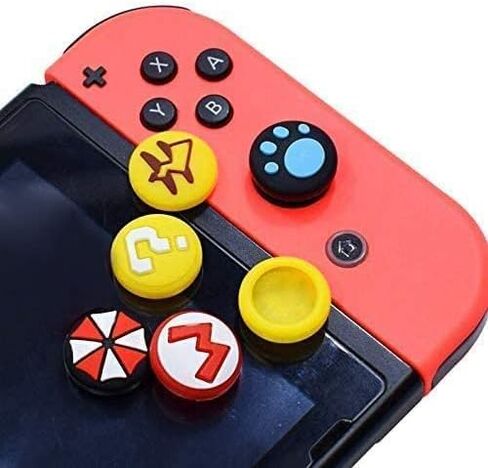 Silicone Analog Thumb Grip Stick Set Joystick Cap Thumbstick Cover Caps for Nintendo Switch NS Switch Lite Console Joy-Con Controller Thumbsticks Cap (I) in Kuwait