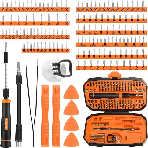 Precision Screwdriver Set, 152 in 1 Mini Screwdriver Set with Case, Magnetic Screwdriver Set Bits, Professional Electronic Repair Tool Kit for Laptop, iPhone, Macbook, PS5, Jewelers, Glasses in Saudi Arabia