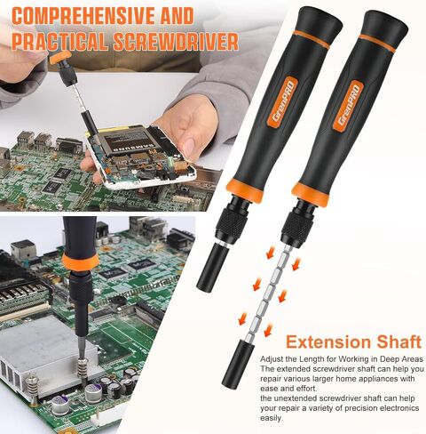 Precision Screwdriver Set, 152 in 1 Mini Screwdriver Set with Case, Magnetic Screwdriver Set Bits, Professional Electronic Repair Tool Kit for Laptop, iPhone, Macbook, PS5, Jewelers, Glasses in Saudi Arabia