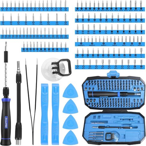 Precision Screwdriver Set, 152 in 1 Mini Screwdriver Set with Case, Magnetic Screwdriver Set Bits, Professional Electronic Repair Tool Kit for Laptop, iPhone, Macbook, PS5, Jewelers, Glasses in Saudi Arabia