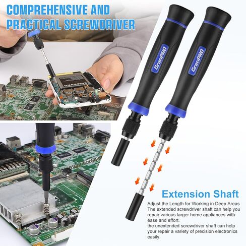 Precision Screwdriver Set, 152 in 1 Mini Screwdriver Set with Case, Magnetic Screwdriver Set Bits, Professional Electronic Repair Tool Kit for Laptop, iPhone, Macbook, PS5, Jewelers, Glasses in Saudi Arabia