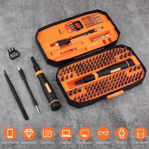 Precision Screwdriver Set, 152 in 1 Mini Screwdriver Set with Case, Magnetic Screwdriver Set Bits, Professional Electronic Repair Tool Kit for Laptop, iPhone, Macbook, PS5, Jewelers, Glasses in Saudi Arabia
