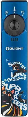 OLIGHT Arkfeld Pro Rechargeable EDC Flashlight with Green Beam, UV Light and White LED Combo, 1300 Lumens Portable Flat Flashlights, Triple Light Sources Pocket Lights for Emergency (Paw Edition) in Kuwait