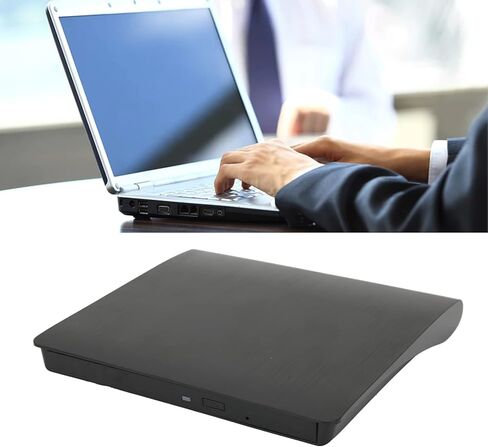 GOWENIC External DVD Drive Enclosure, USB 3.0 Portable SATA External DVD Player Optical Drive Enclosure for Laptop Desktop, Ultra Slim 9.5mm Disc Enclosure(black) in Saudi Arabia