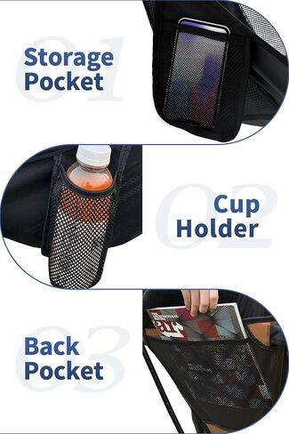AnYoker Camping Chair Portable Beach Chair with Backpack Bag Patented for Invention - Compact Lightweight Folding Chair Backpack Hiking Chair 177ZZSB-SJB（Black） in Saudi Arabia