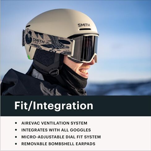 Smith Rodeo Snow Helmet – Adult Ski & Snowboard Helmet with MIPS Technology, Adjustable Fit, Ear Padding & Ventilation – Head Protection for Men & Women – Matte Black, Large in Saudi Arabia