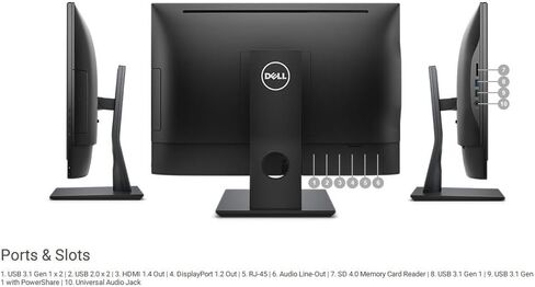 كمبيوتر مكتبي Dell OptiPlex 5250 الكل في واحد، كمبيوتر AIO 21.5 بوصة، Core i5-6500، ذاكرة الوصول العشوائي 8 جيجابايت، 256 جيجابايت SSD، WiFi، بلوتوث، لوحة مفاتيح RGB، Win10 Pro (متجدد) in Kuwait